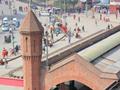 Beautiful view of Lahore Railway station (front porch).