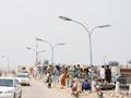 People Looking at Flood Water from Guddu Barrage - Flood 2010