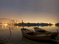 A view of Lansdowne Bridge over River Indus.