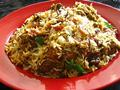 Lentils and Chicken Biryani