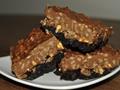Chocolate Brownies with Chunky Peanut Butter