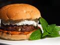 Lamb Burger with Mint Dip