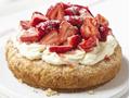 Strawberry cream tea cake