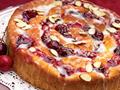 Coffee Cherry Almond Cake