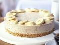 Frozen banana & peanut butter cheesecake 