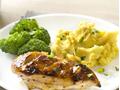Tamarind chicken with golden mash