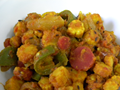 Baby corn capsicum masala