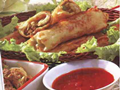 Beef spring rolls