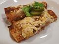 Cheesy Spinach Corn Enchiladas