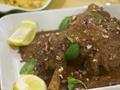 Kashmiri-style leg of lamb with nuts,