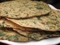 Spinach and Basil Roti