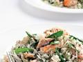 dressed salmon and basmati salad