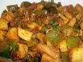 Capsicums with Potatoes Shimla Mirch