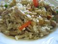 Yakni Pilau (Chicken Rice)