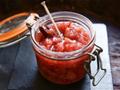Raspberry and Strawberry chutney