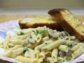 Pasta in White Mushroom Sauce