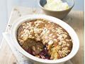 Plum & almond pudding
