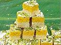 cashew saffron burfi