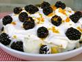 Orange And Blackberry Trifle
