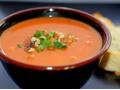 Grilled Red Bell Pepper and Tomato Soup