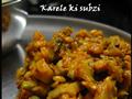 Karela with kachori masala