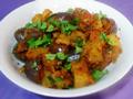 Achari Baingan Aloo