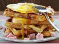 HAM AND EGG WAFFLES