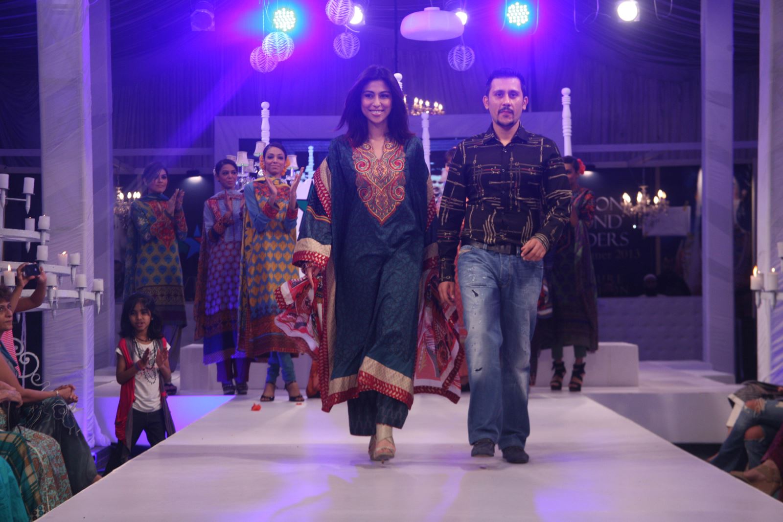 Meesha Shafi Walked the Ramp for Indian Designer JJ Valaya 