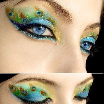 Peacock Eye Makeup