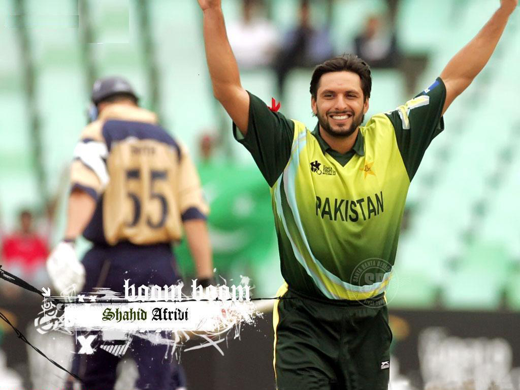 Click on the picture for high resolution wallpaper of Shahid Afridi.